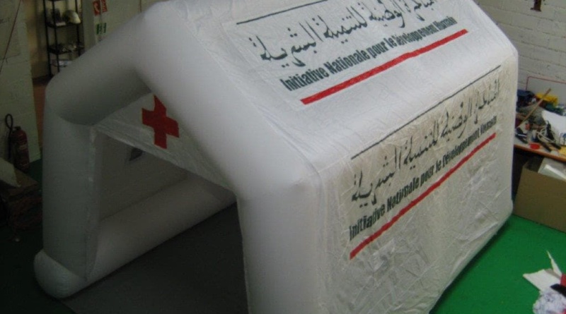 Nouvelle tente médicale gonflable pour le Maroc, en Afrique